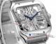 Perfect replica of Cartier Santos skeleton Swiss automatic mechanical stainless steel watch (9)_th.jpg